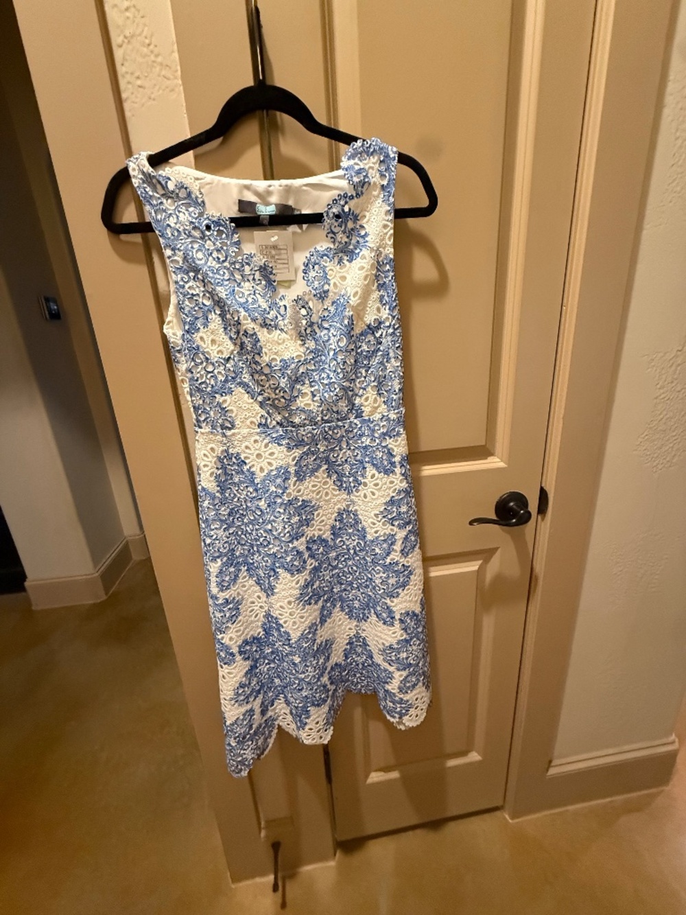 Eva Franco Size 2 Blue & White